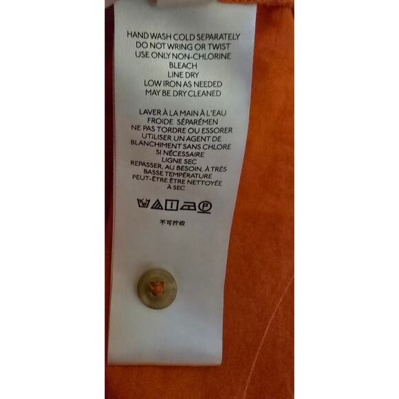 Anthropologie Maeve Classic Embroidered Pineapple Buttondown Shirt - Picture 6 of 11